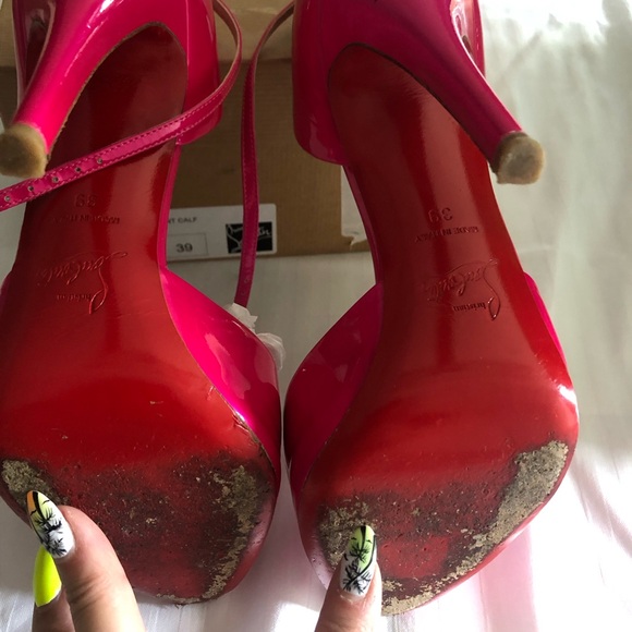 Christian Louboutin Hot Pink D’Orsay Heels size 39 - Picture 3 of 10